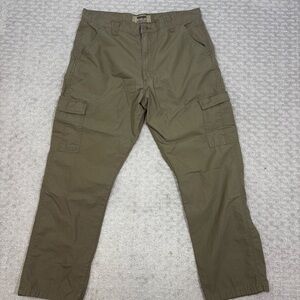 Wrangler Cargo Authentic  Men's Size 36 X 30 - Beige Khaki Cargo Ripstop